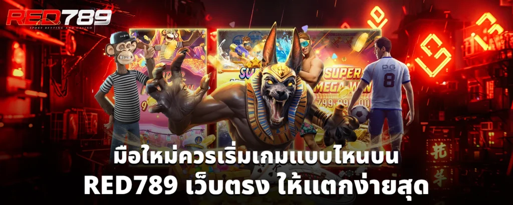 มือใหม่ควรเริ่มเกมแบบไหนบน RED789 เว็บตรง ให้แตกง่ายสุด